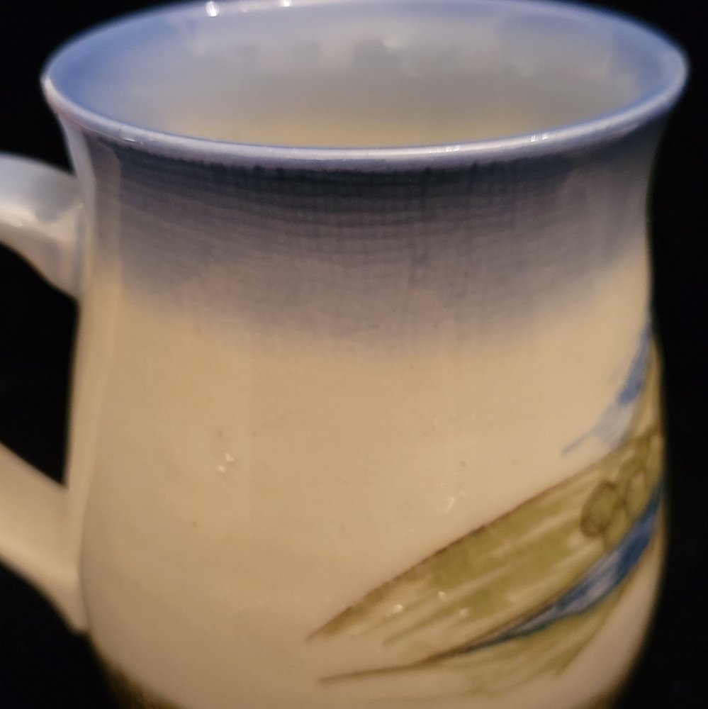 RARE OTIGARI Stoneware  Coffee Mug Country Side Farmhouse. - Picture 4 of 8